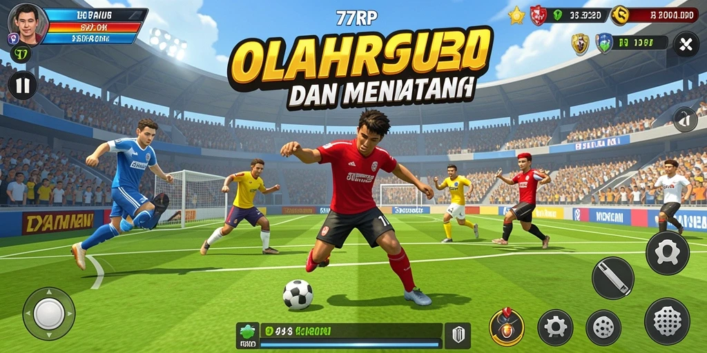 Screenshot utama 77RP menampilkan aksi olahraga yang mendebarkan.
