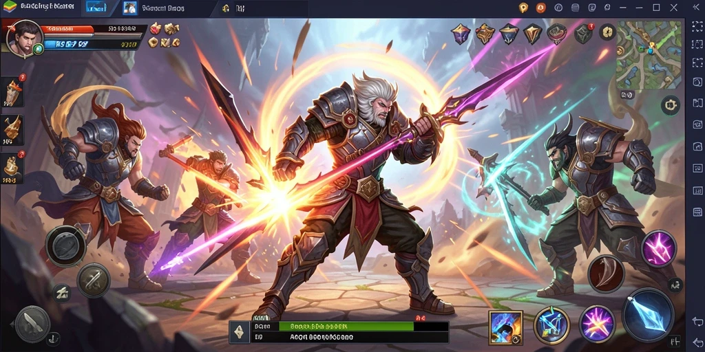 Gameplay 8QR menampilkan pertarungan seru dan grafis yang menawan.