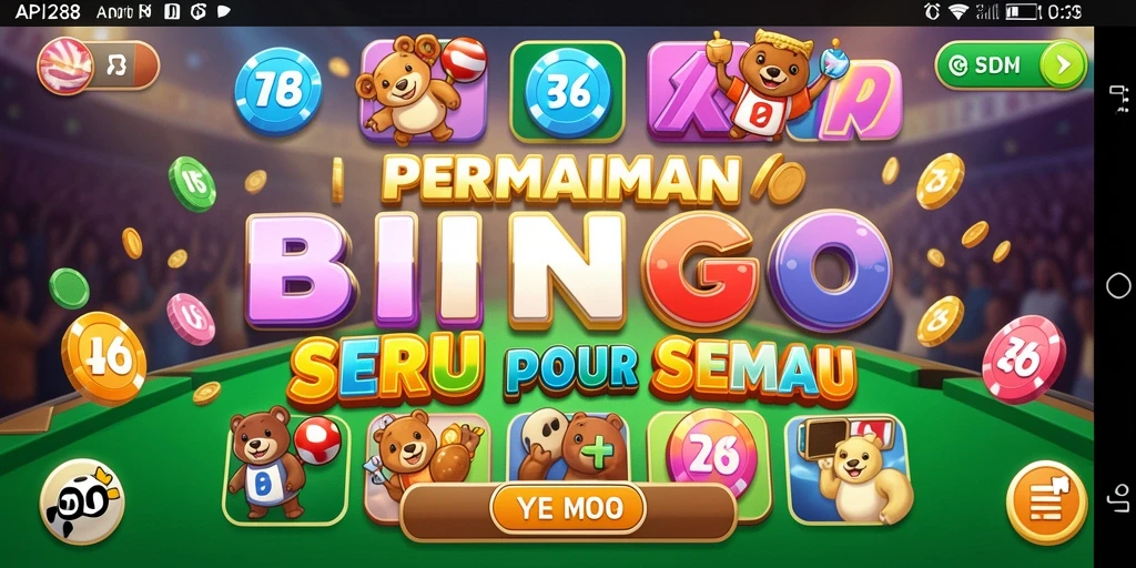 Tampilan gameplay Bingo yang seru dalam API288.