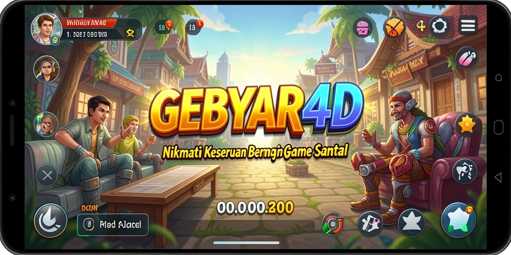 Tangkapan layar GEBYAR4D yang menunjukkan serunya gameplay Casual.