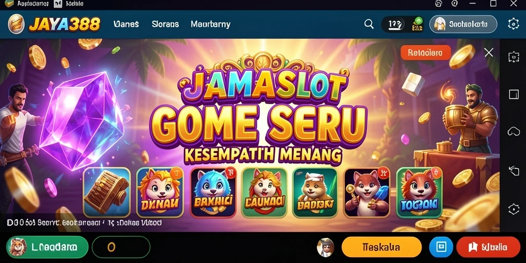 Screenshot gameplay JAYA388 menampilkan keseruan bermain Slot yang mendebarkan.