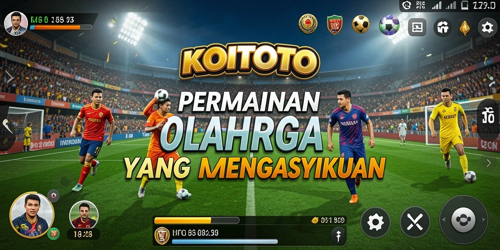 Tangkapan layar utama KOITOTO menampilkan aksi seru dalam olahraga.