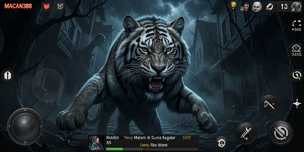 Tangkapan layar menampilkan gameplay yang menegangkan dari MACAN388.