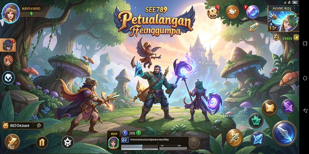 Tampilan gameplay menampilkan aksi seru dalam pertarungan RPG.