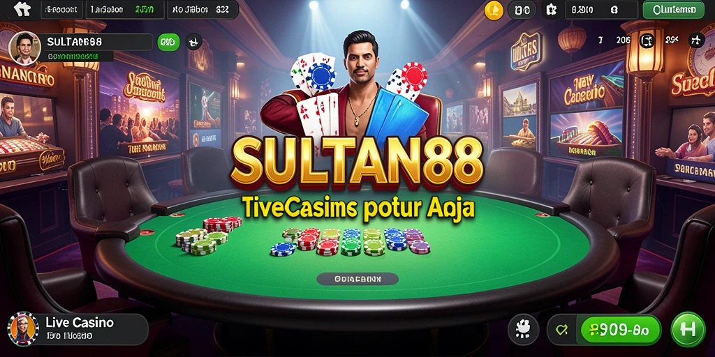 Gameplay menarik dan interaktif dari SULTAN88 dengan dealer langsung.