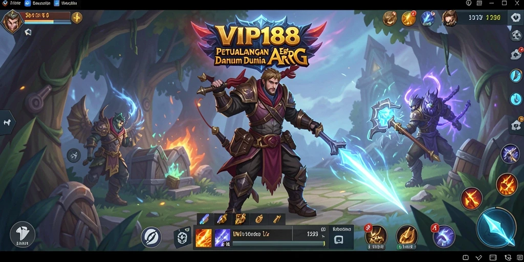 Screenshot utama menunjukkan aksi seru dalam pertempuran ARPG.